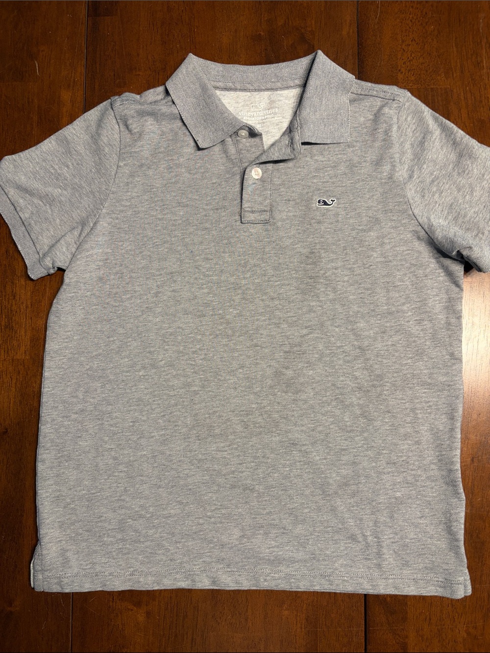 Vineyard Vines Boys Heather Gray Polo